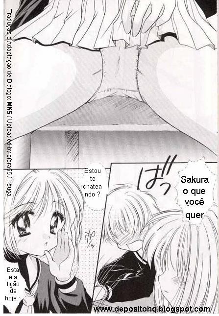 Sakura Card Captor Touya Kinomoto comendo Sakura Hentai