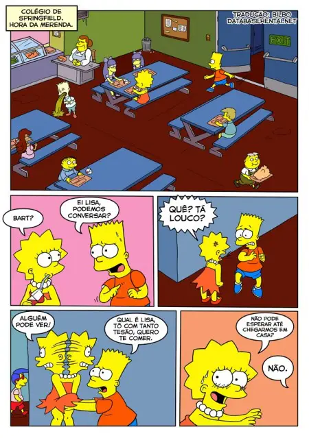 Os Simpsons Bart comendo a Lisa Hentai