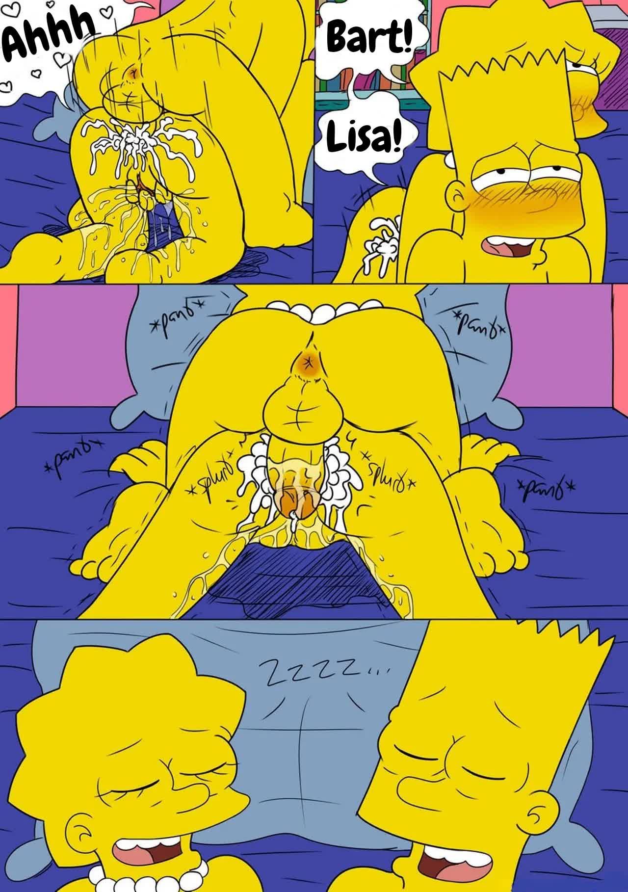 Os Simpsons Futanari Lisa comendo o irmão Bart Hentai