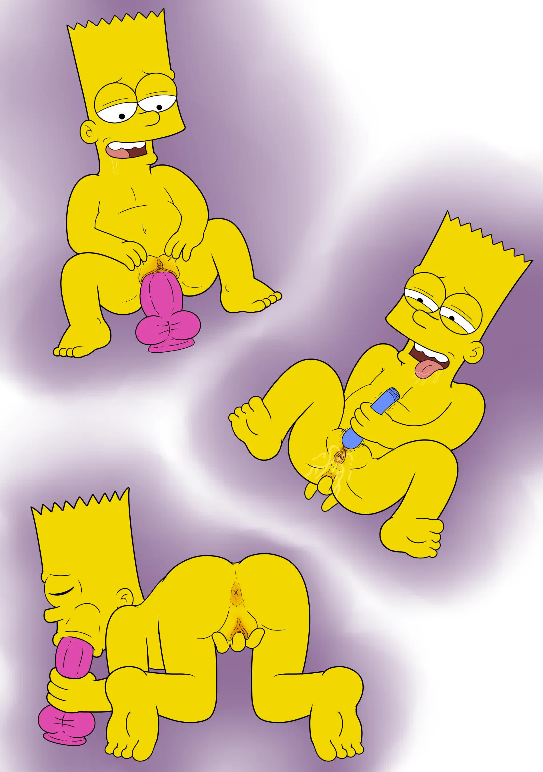 Os Simpsons Futanari Lisa comendo o irmão Bart Hentai